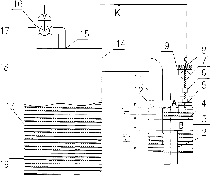 Liquid level detection type nitrogen-sealed water tank