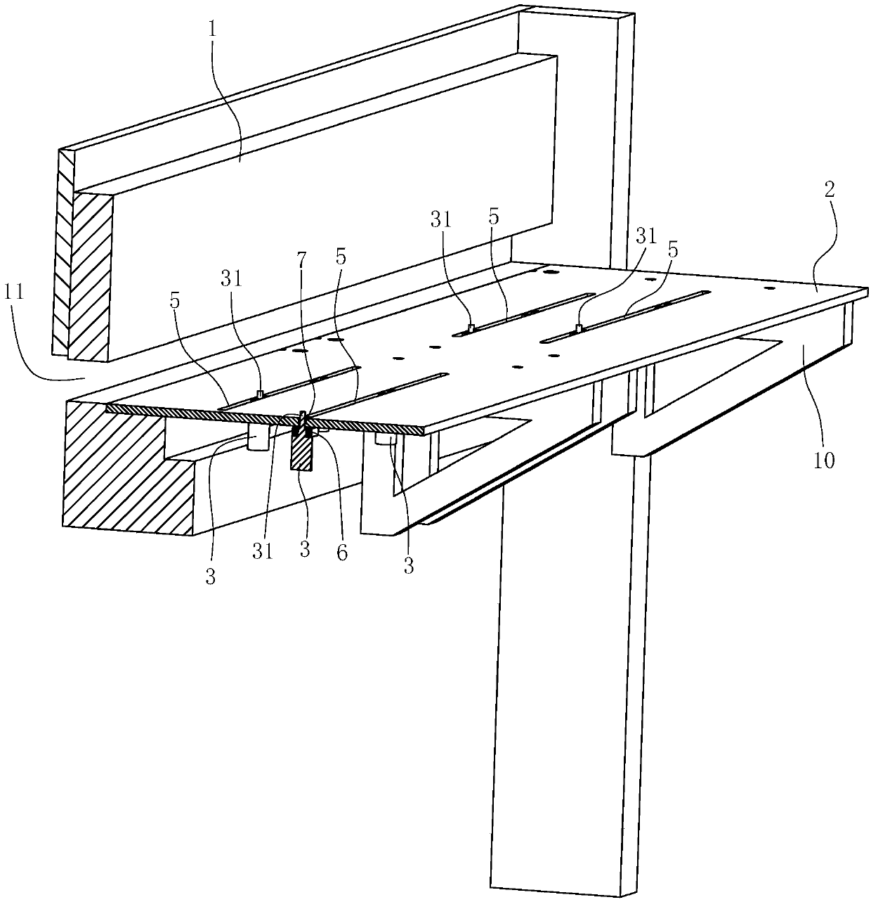 Supporting plate mechanism capable of being additionally installed on general plate shearing machine and used for positioning corner shearing of rectangular plate