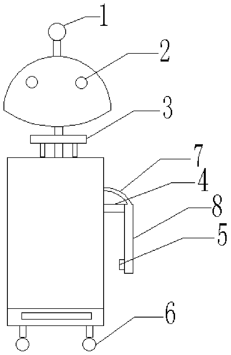 Indoor firefighting robot and work method thereof