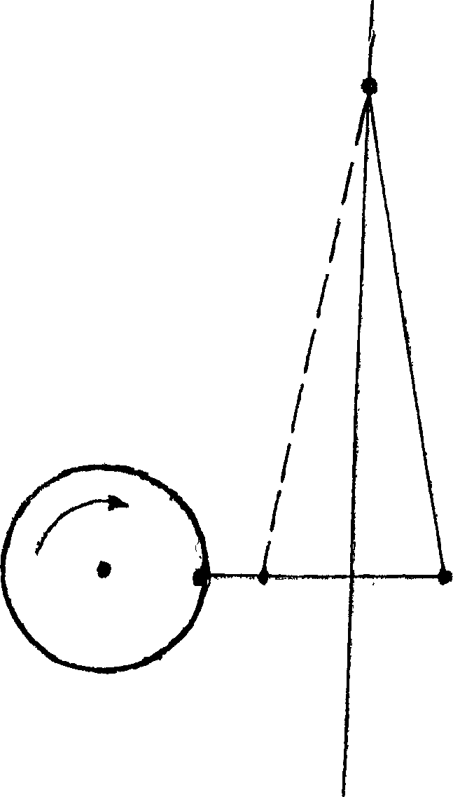 Rotary displacement free speed changing device and rotary displacement free speed changing method