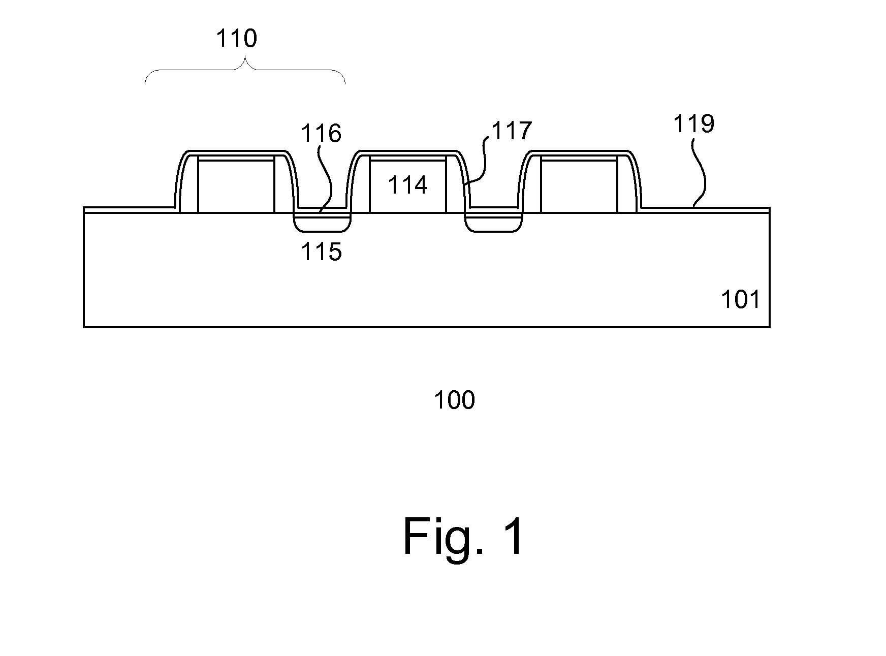 Damascene Contact Structure for Integrated Circuits