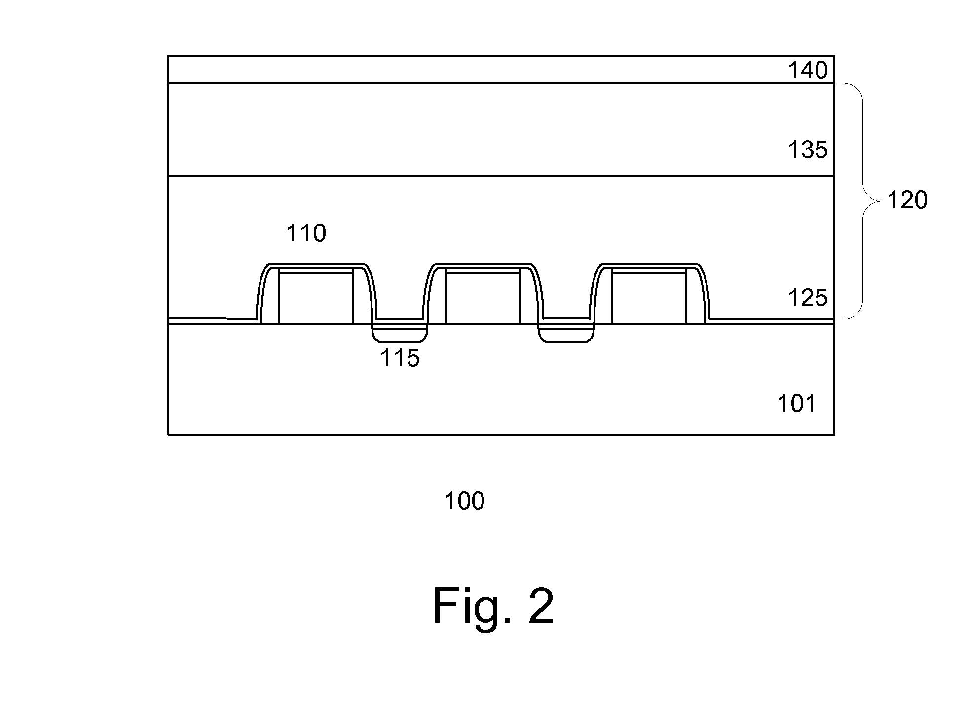 Damascene Contact Structure for Integrated Circuits