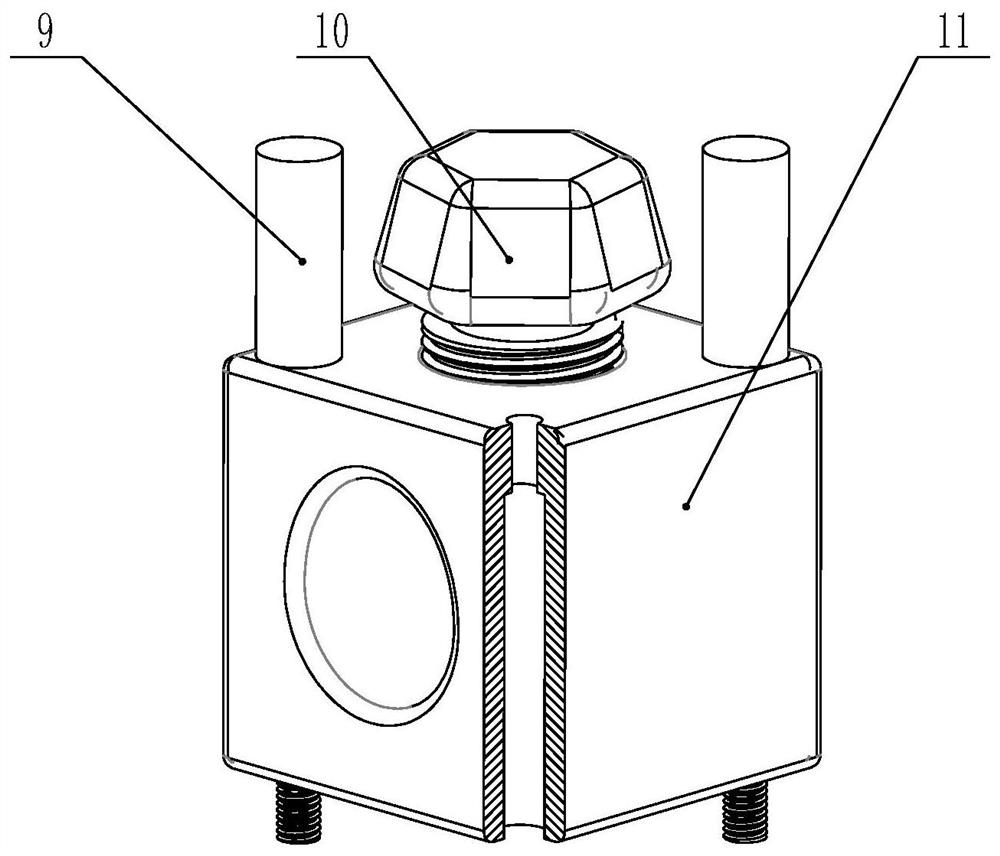 Sensor fixing device for thermal error measurement of numerical control machine tool