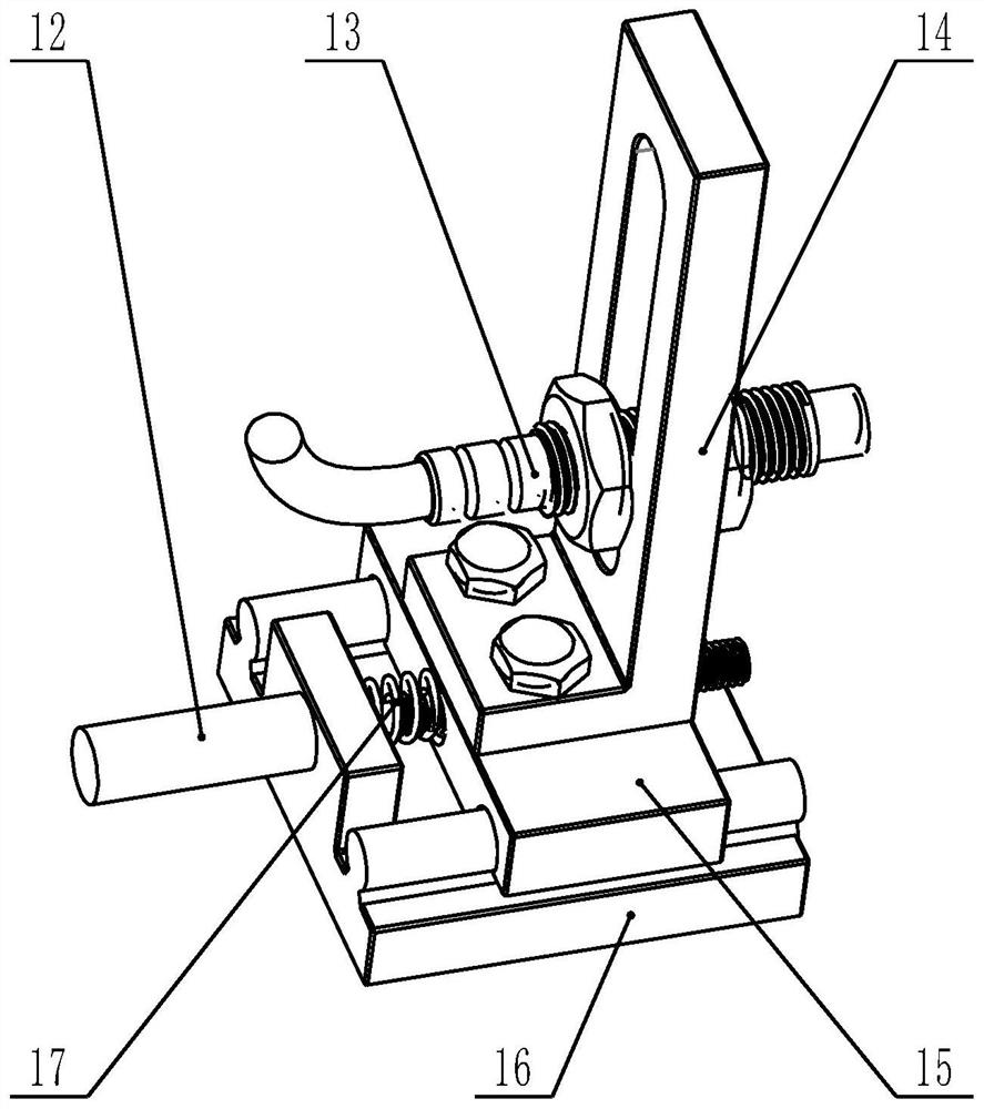 Sensor fixing device for thermal error measurement of numerical control machine tool