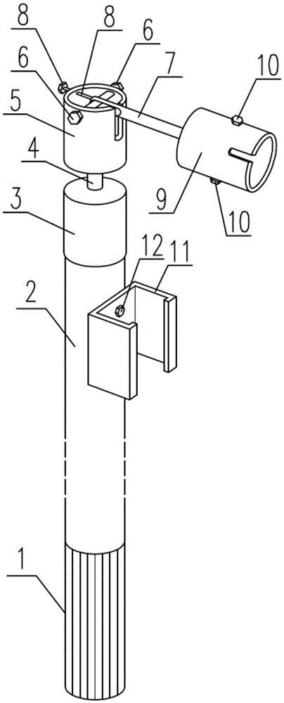 Sensor support mechanism for ultrasonic partial discharge live detector