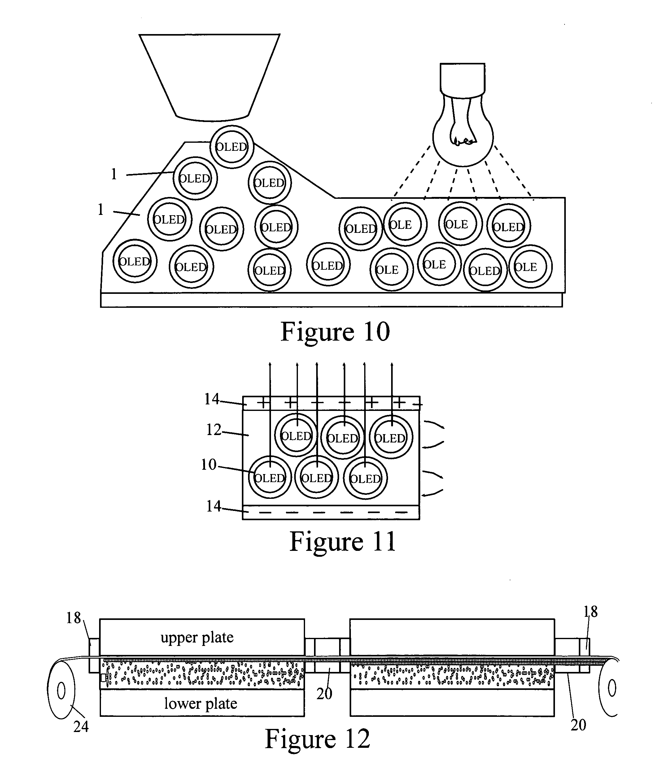 Organic and inorganic light active devices and methods for making the same