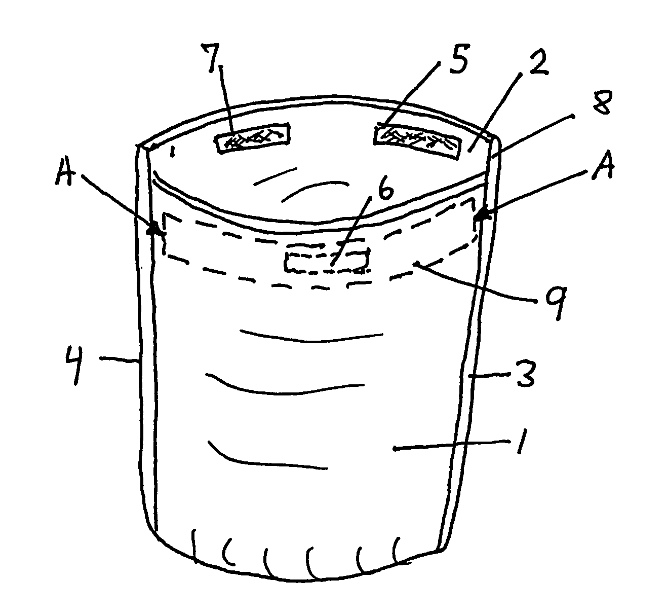 Incontinence protection device for men