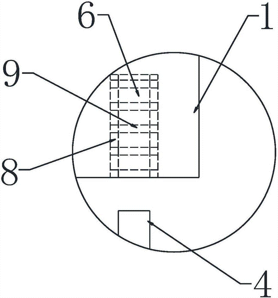 Automobile die with temperature controlling function