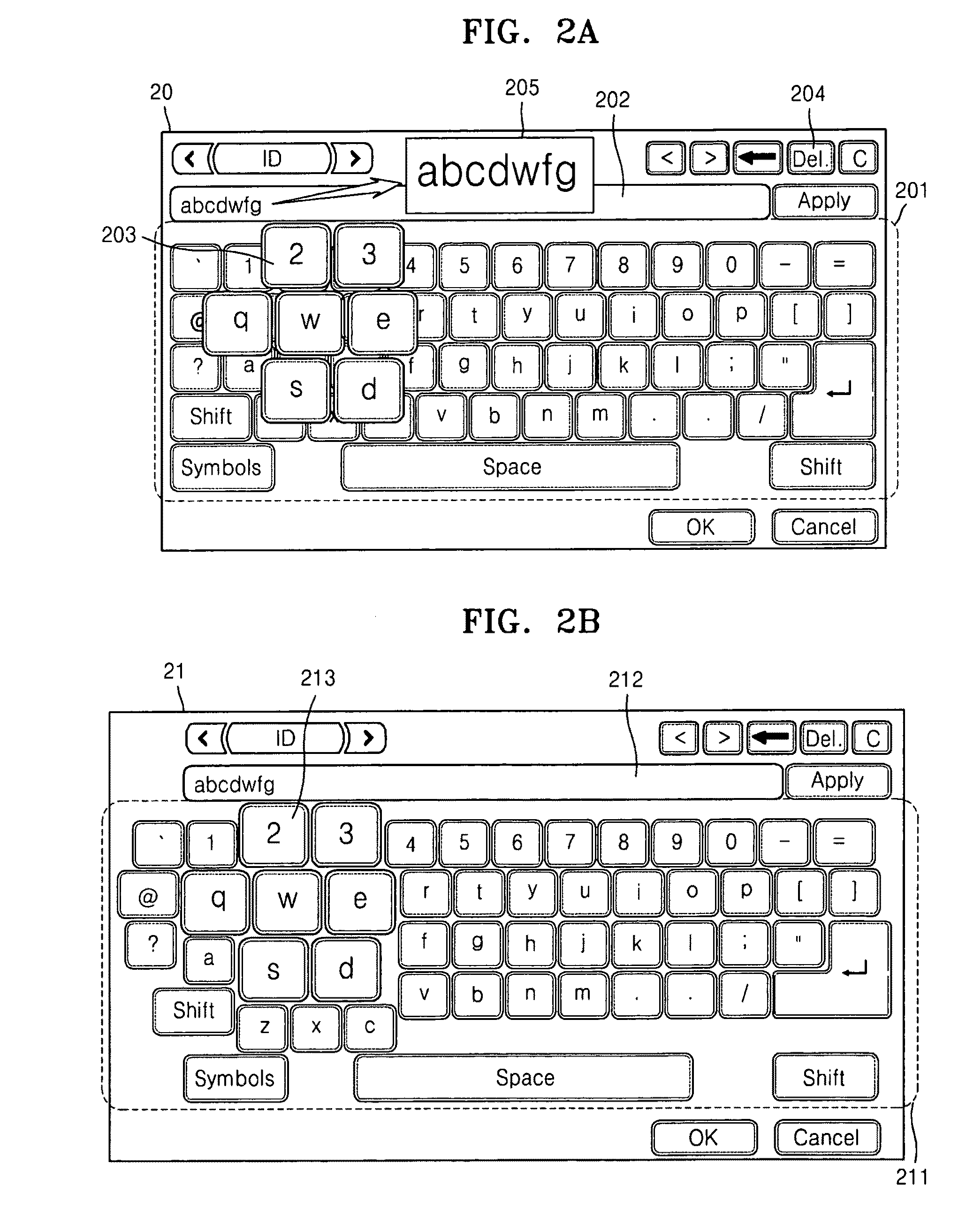 Image forming apparatus with touchscreen and method of editing input letter thereof