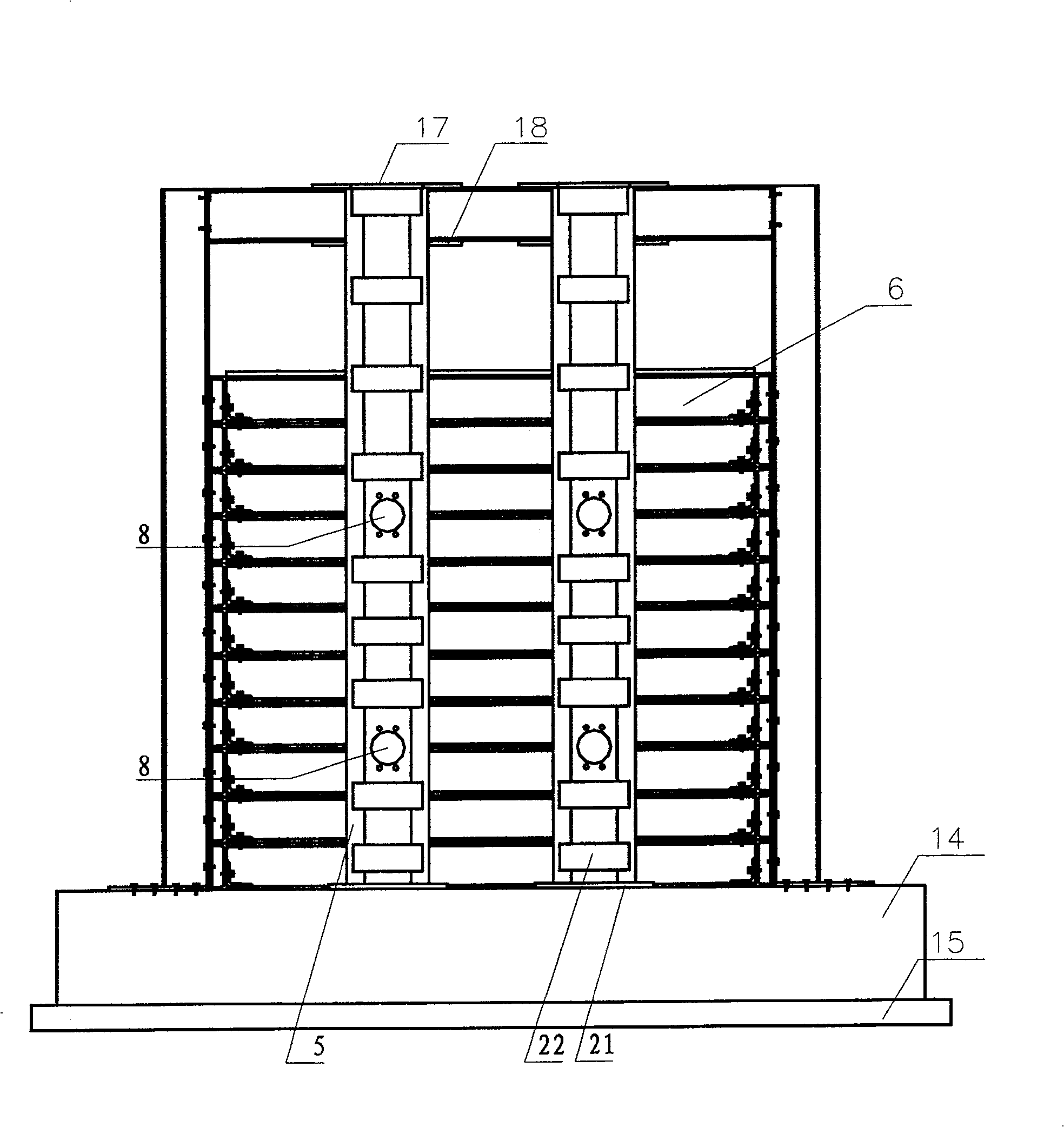 Simulation test system for underground construction in city