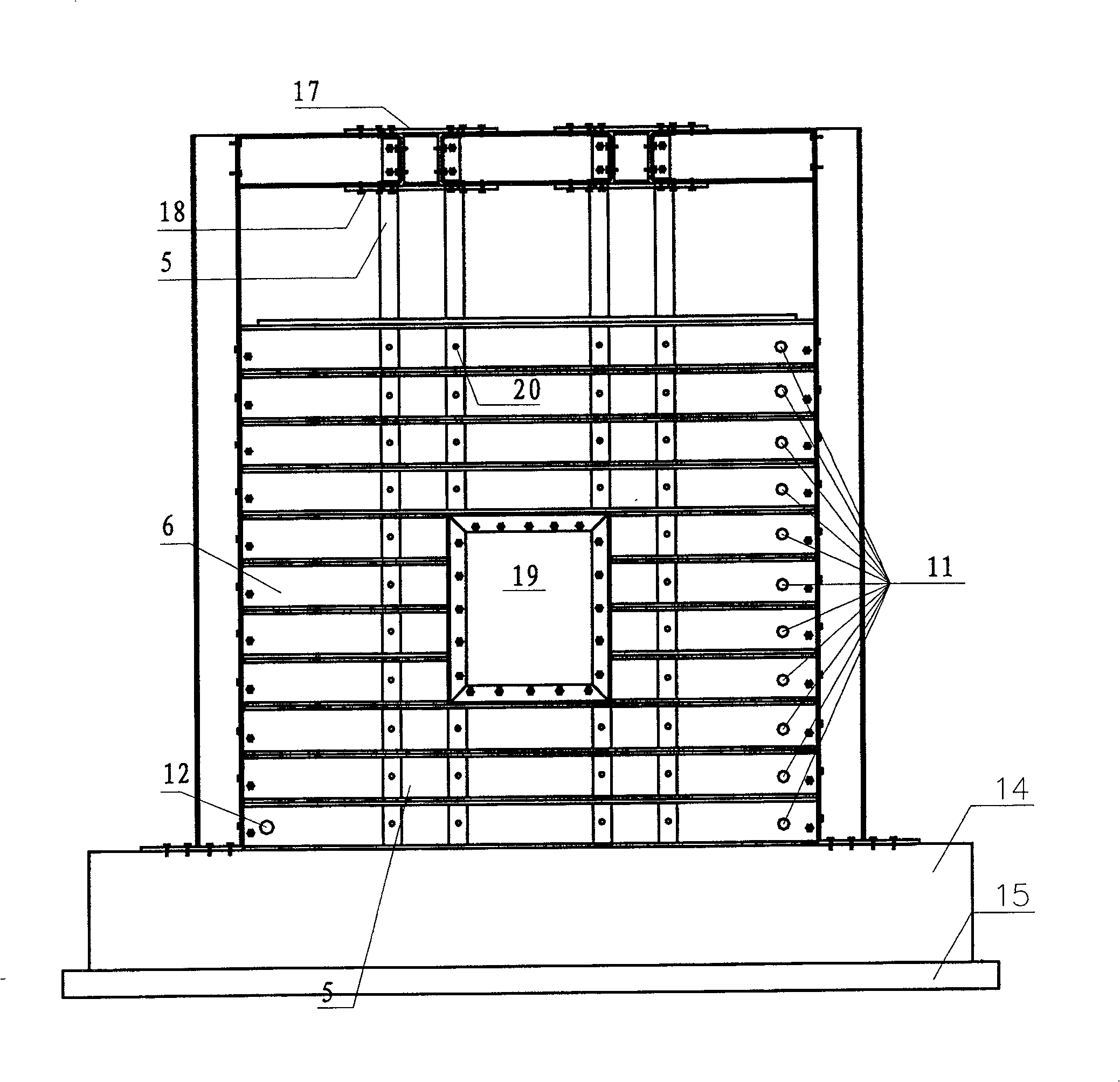 Simulation test system for underground construction in city