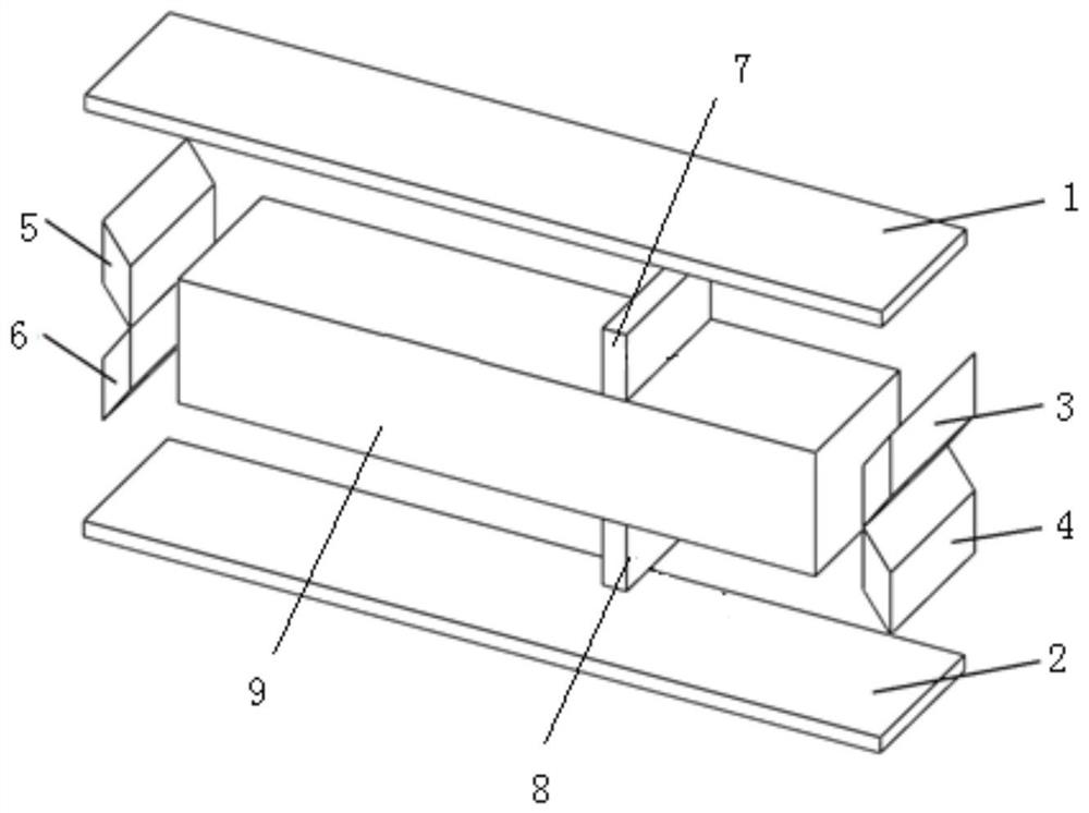 Composite mode type linear ultrasonic motor based on end oblique piezoelectric ceramics