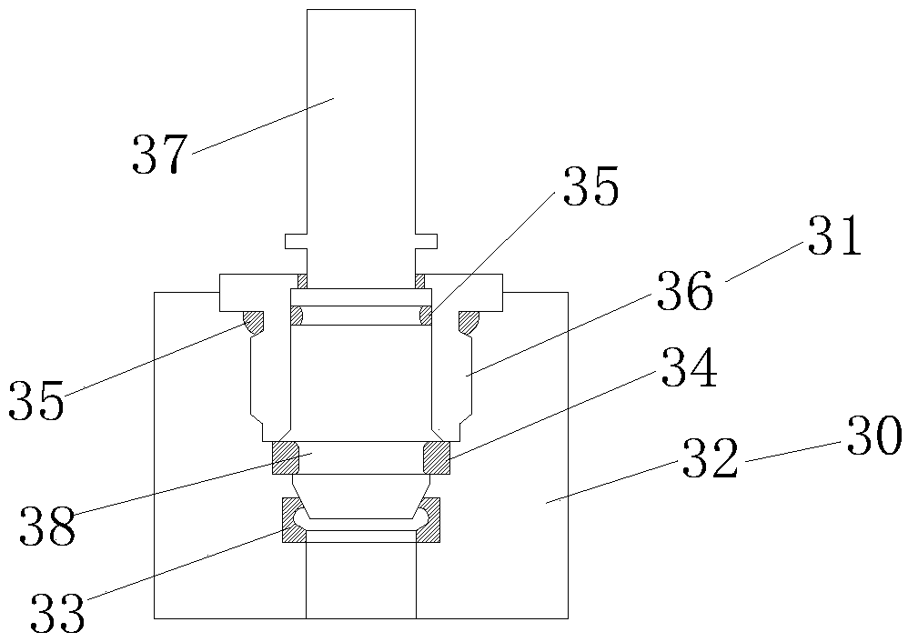 Separation device and separation method for gas, water and coal mixture