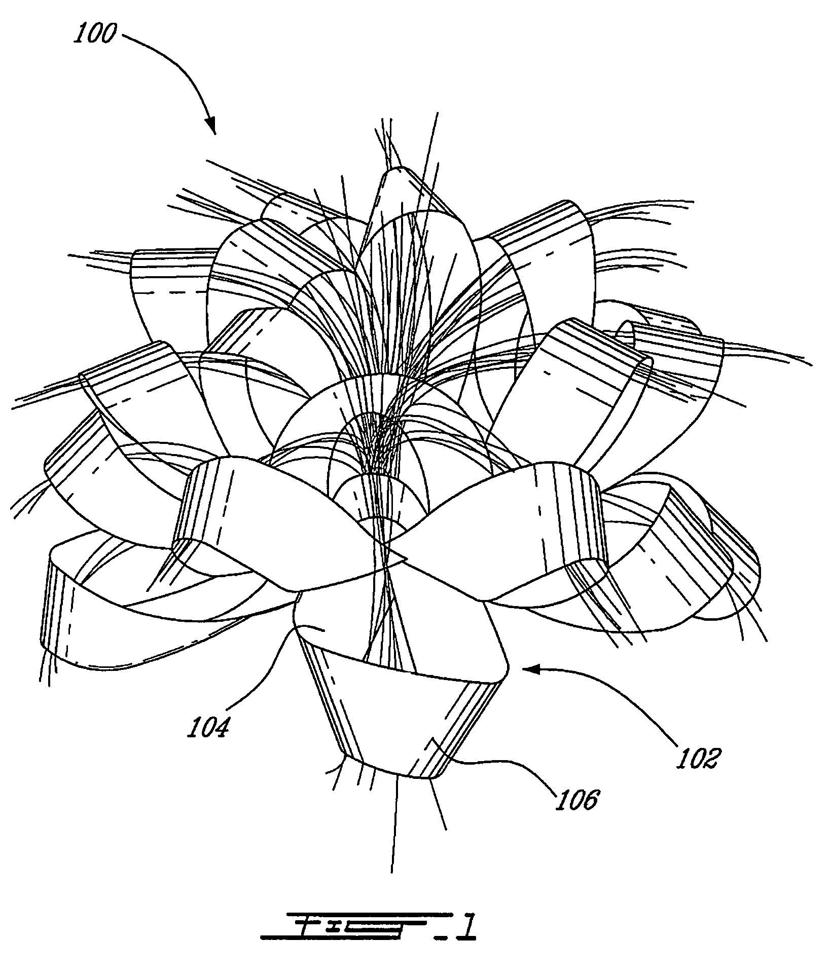 Decorations with optic fibers