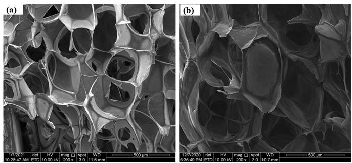 A kind of high foaming ratio pla/pbat/talc composite foaming oil-absorbing material and preparation method thereof