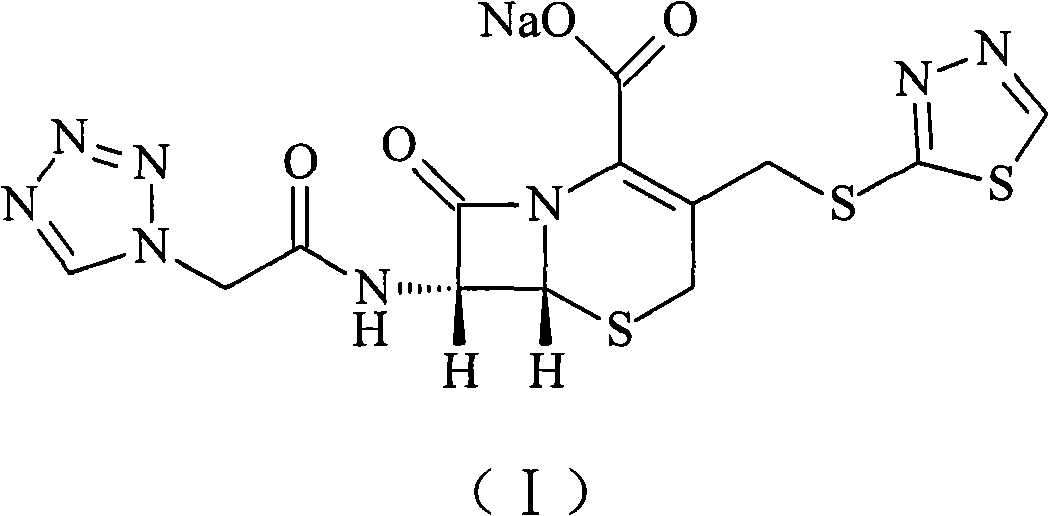 Ceftezole sodium compound and novel method thereof