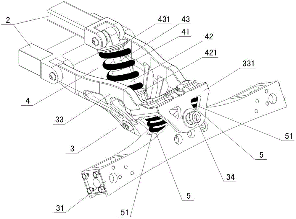 Electric vehicles with shock absorbers