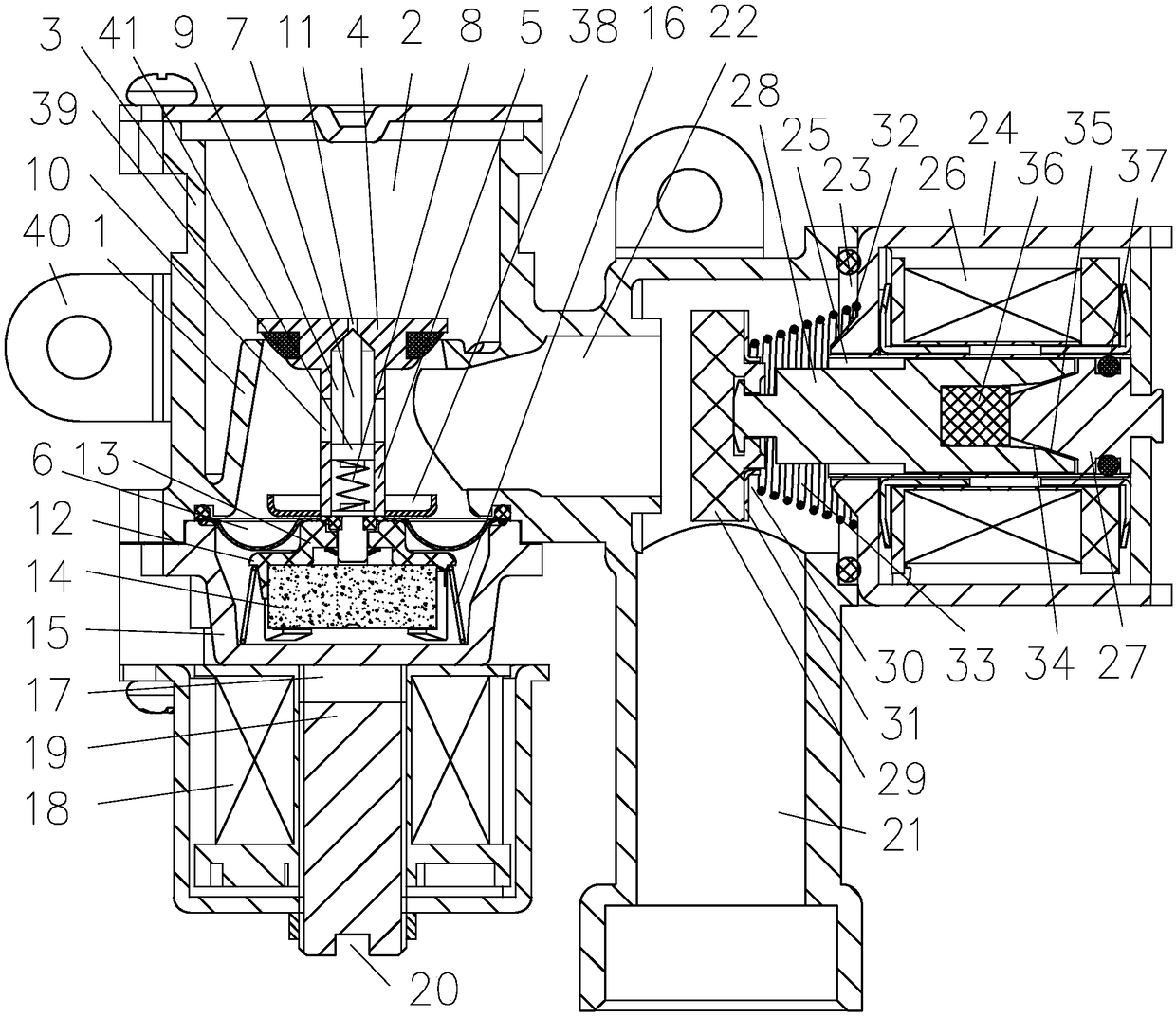 New structure gas proportional valve