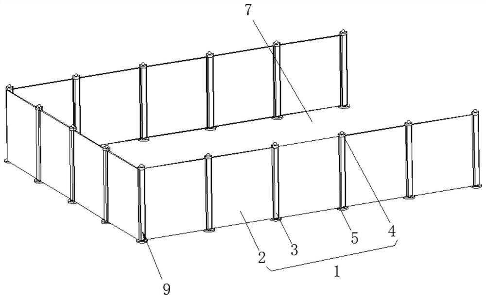 Boundary control device for radioactive contamination isolation area of nuclear power plant