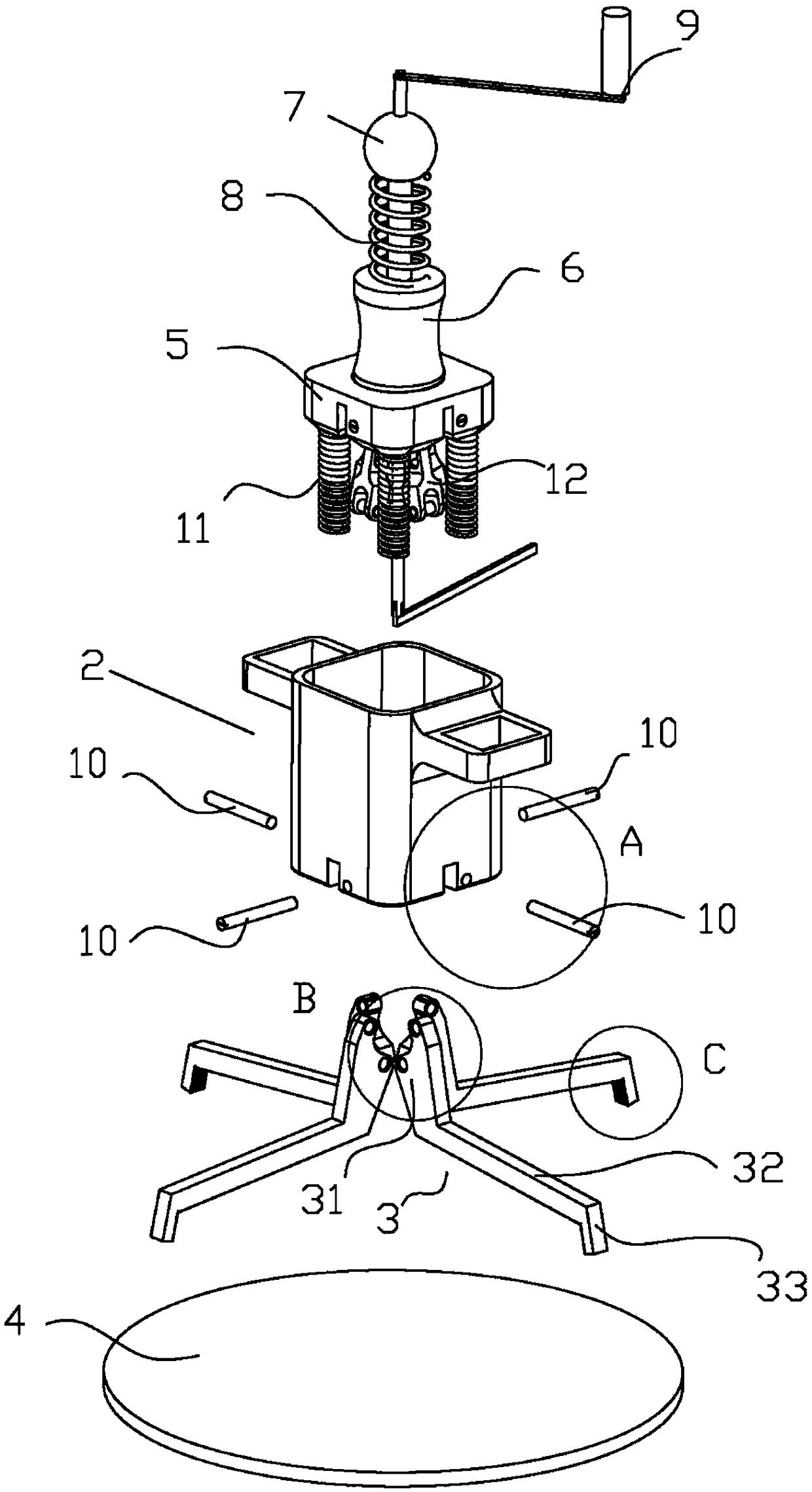 Pancake device for rapidly processing pancake