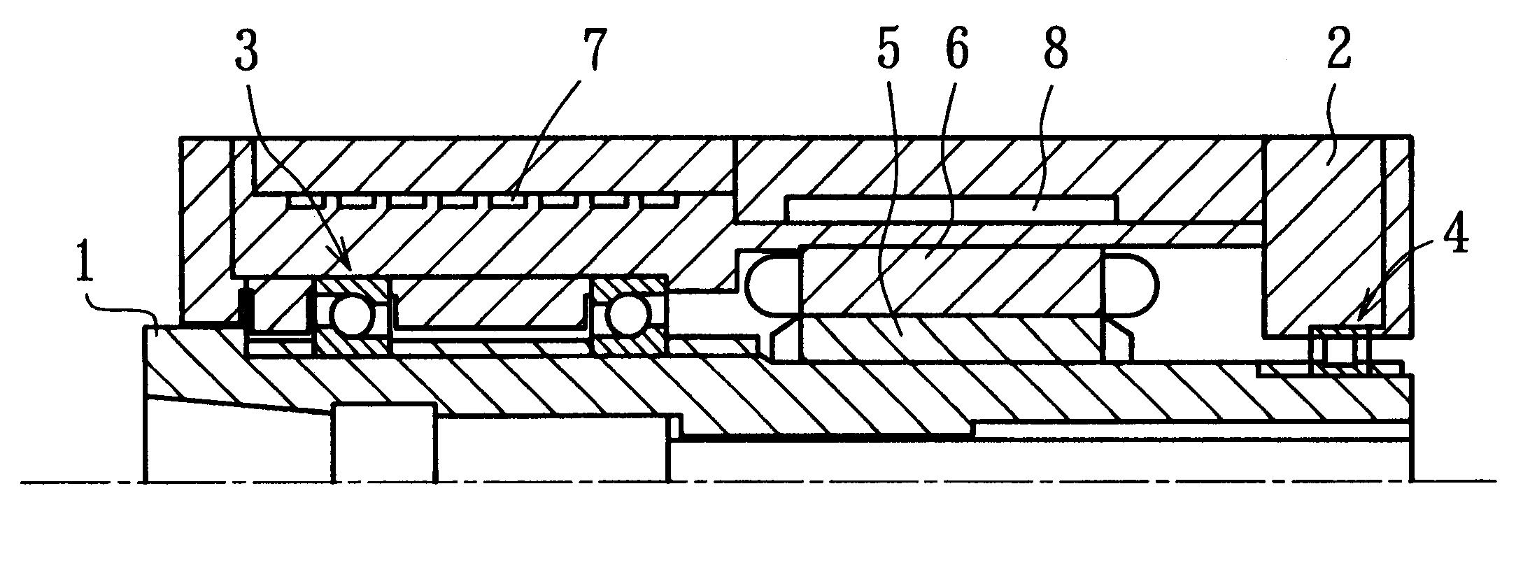 Bearing for main spindle of machine tool