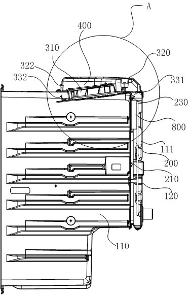 Wine cabinet with overhead fan and mounting method of overhead fan