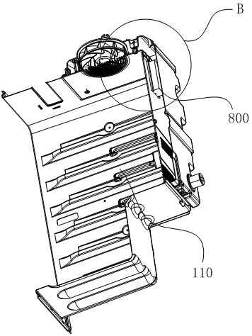 Wine cabinet with overhead fan and mounting method of overhead fan