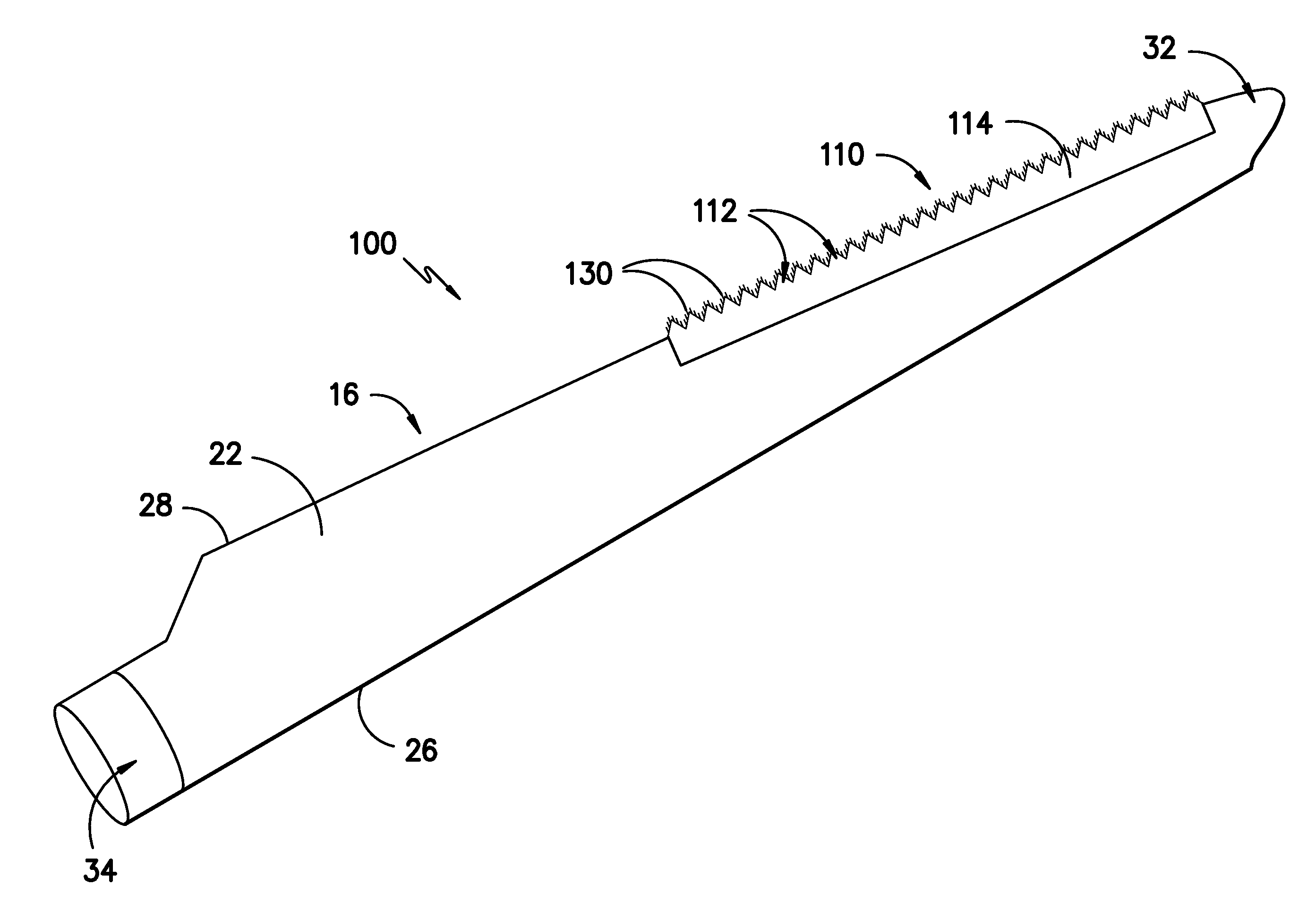 Noise reducer for rotor blade in wind turbine