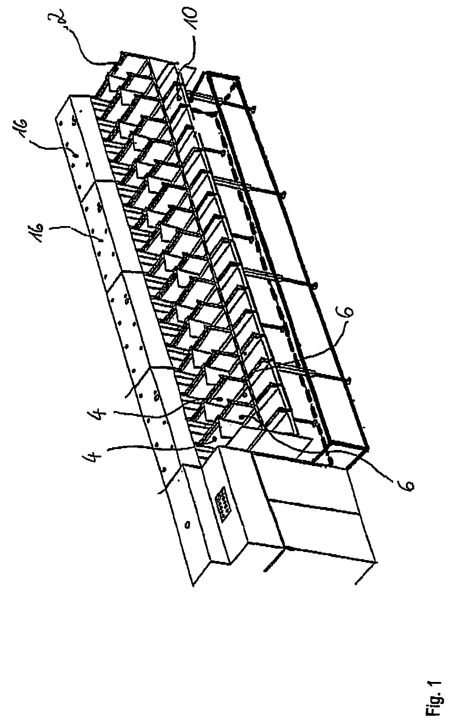 System and method for filling, removing and transporting containers