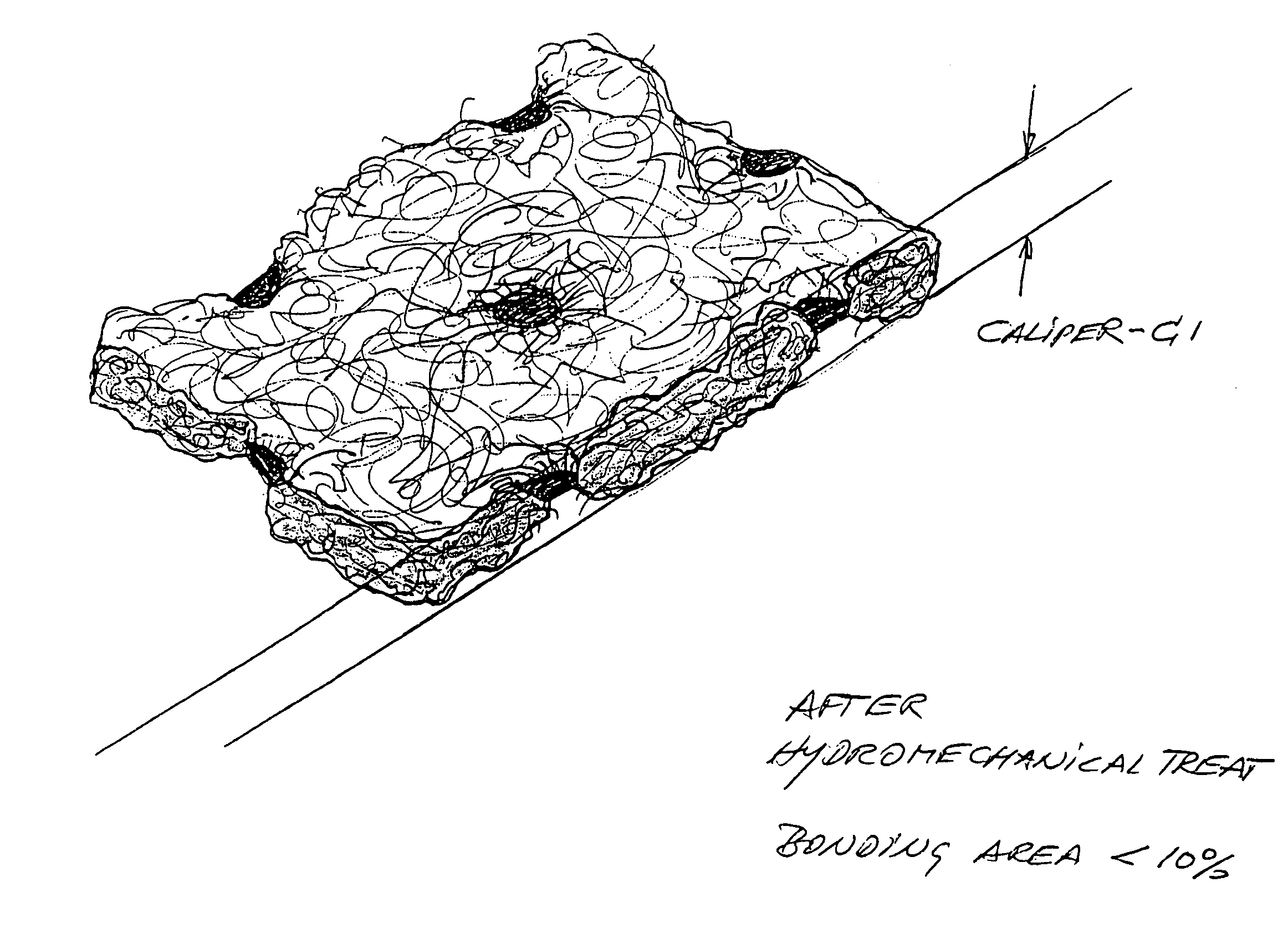 Hydroengorged spunmelt nonwovens