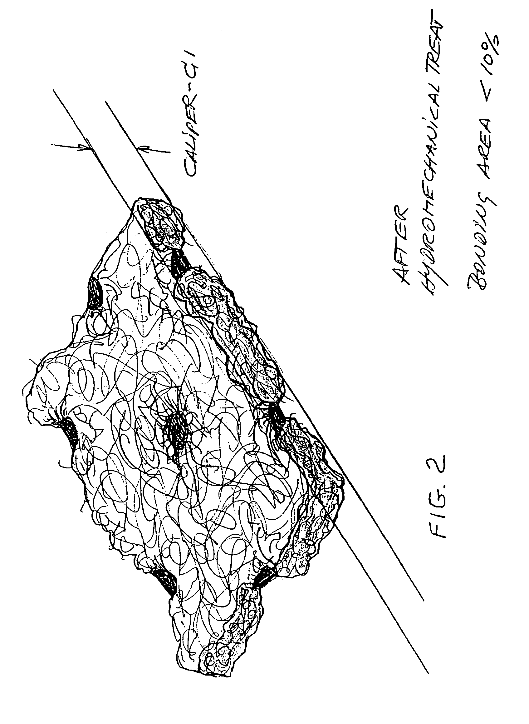 Hydroengorged spunmelt nonwovens