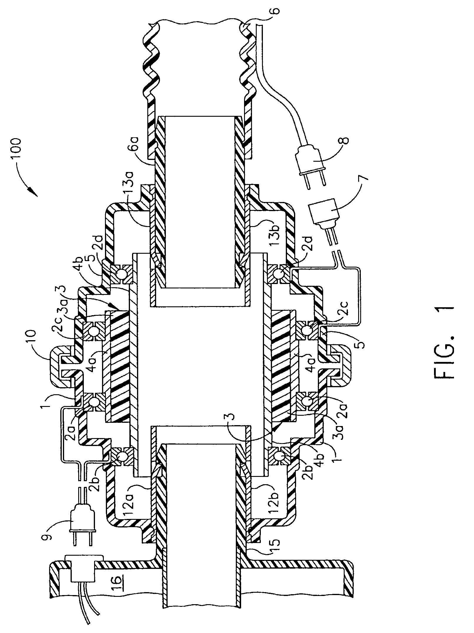 Electrical hose swivel connector