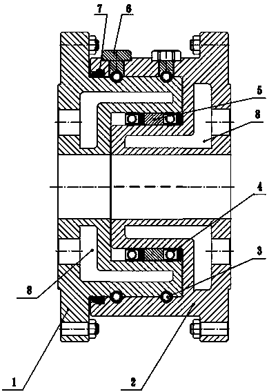 Axially sealed vacuum insulation ultralow-temperature rotating joint