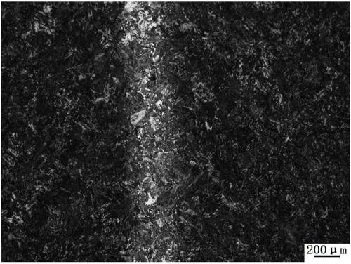 Bainite steel rail welding joint, and post-weld heat treatment method for controlling 'white block' structure of bainite steel rail welding joint