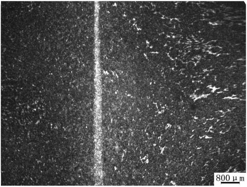 Bainite steel rail welding joint, and post-weld heat treatment method for controlling 'white block' structure of bainite steel rail welding joint