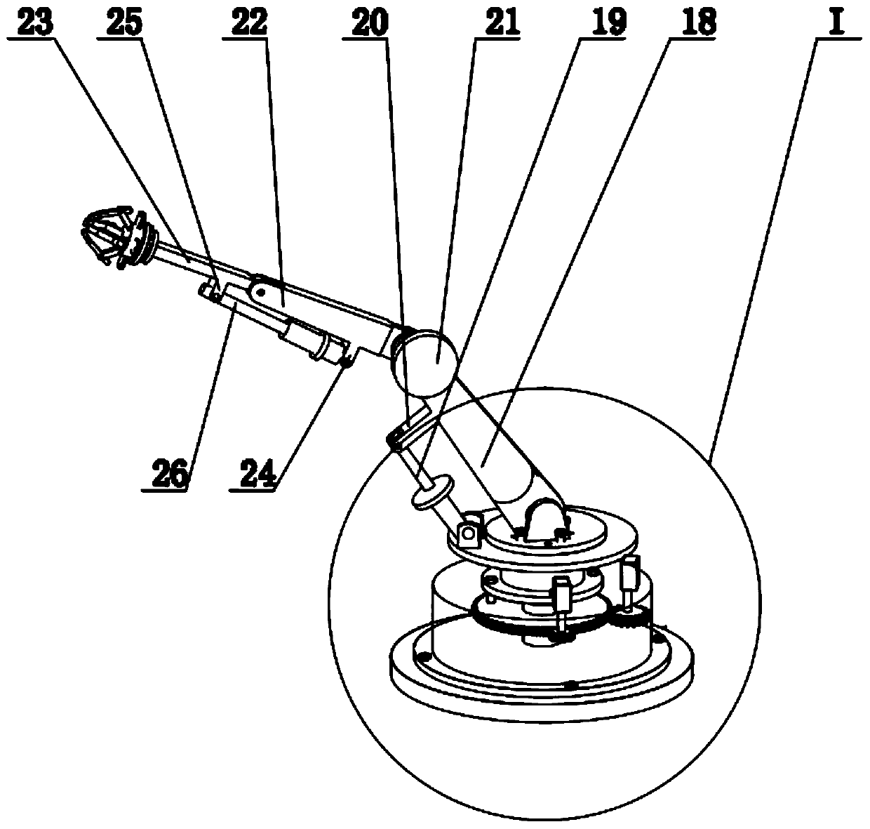 Intelligent picking robot capable of preventing fruits from being damaged