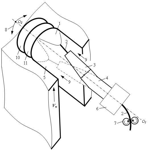 Shaking arc narrow gap melting electrode gas shielded vertical welding method