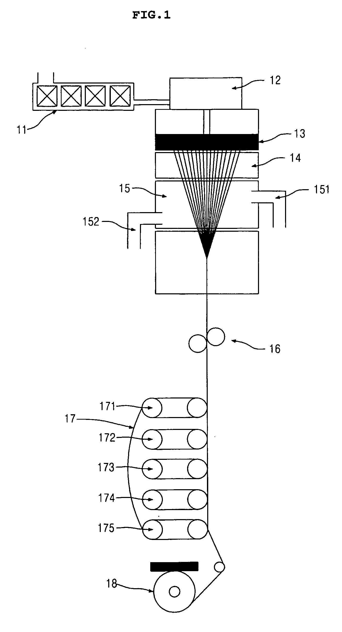 Polyethylene terephthalate filament having high tenacity for industrial use