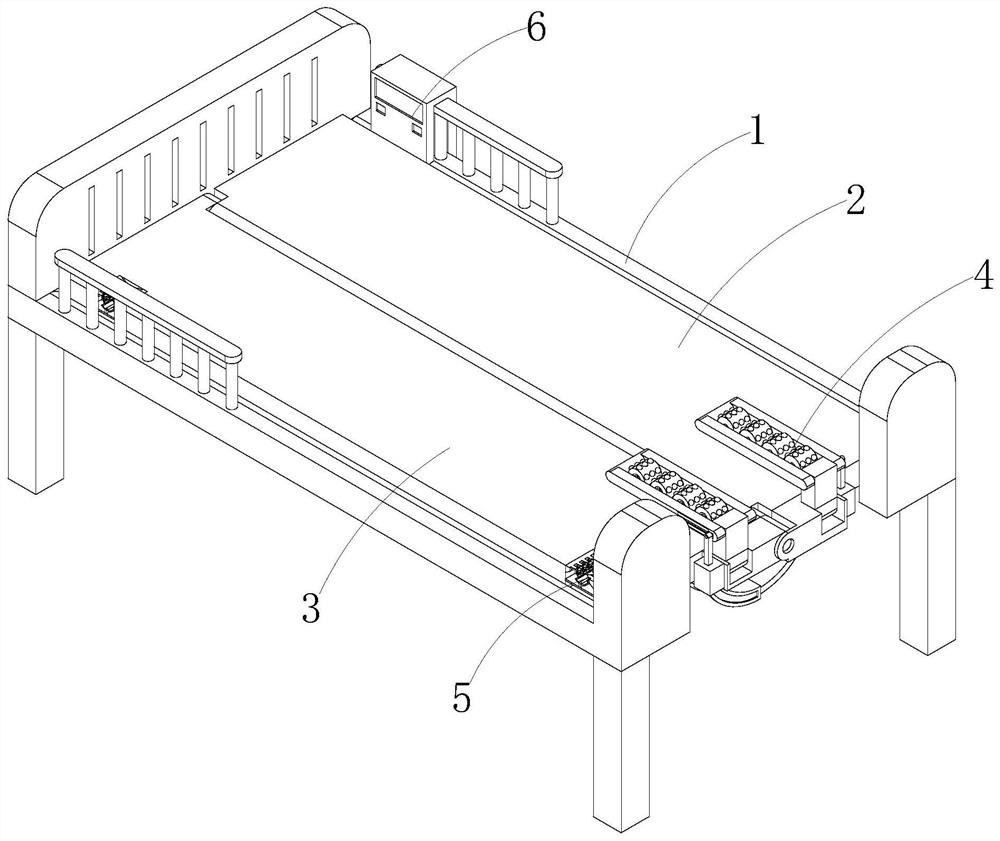 Stable obstetrical nursing bed for hospital