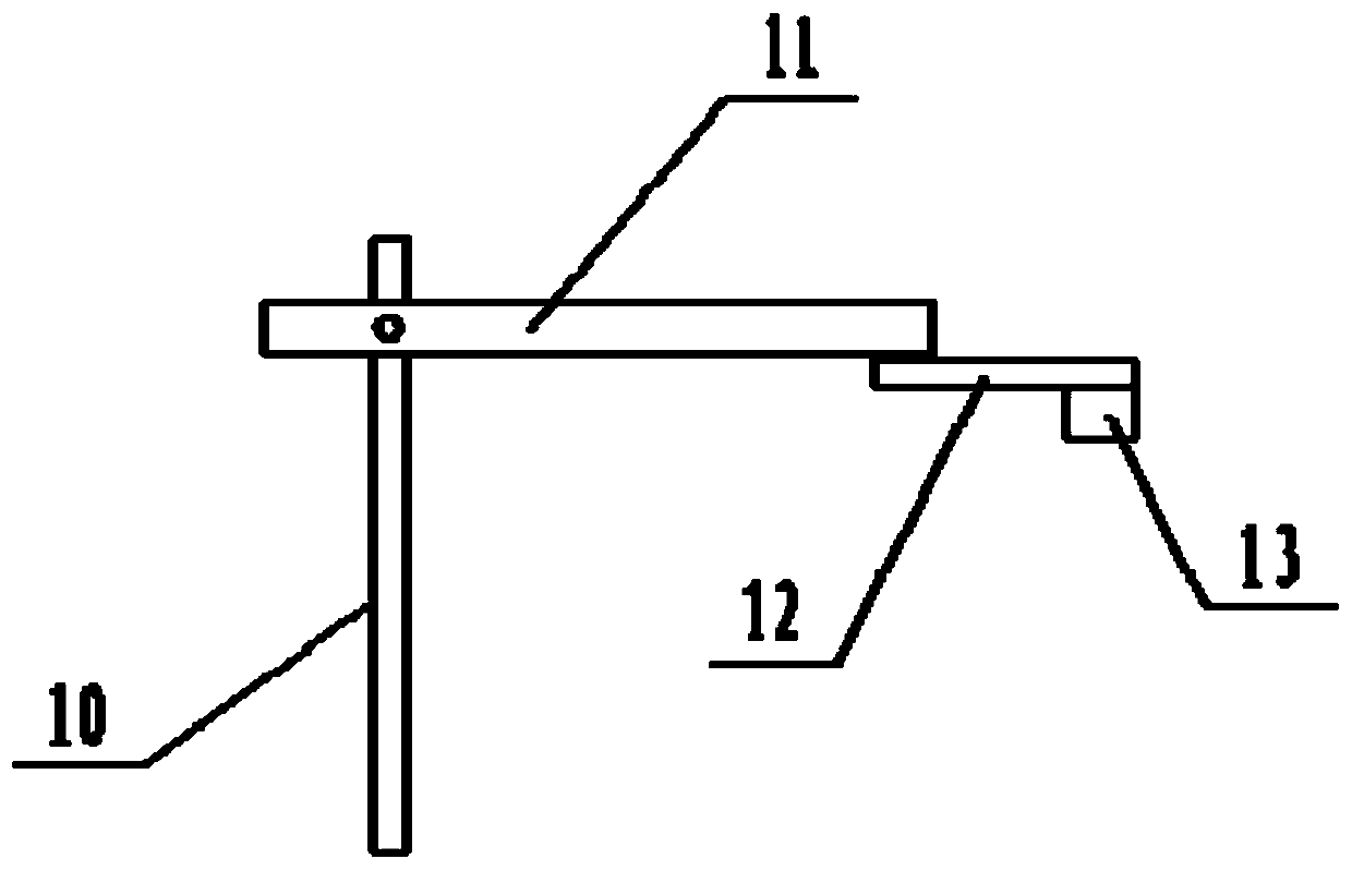 Lifting bed for pulmonary function examination of infant