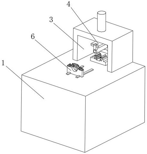 A stamping processing device for marine steel pipes