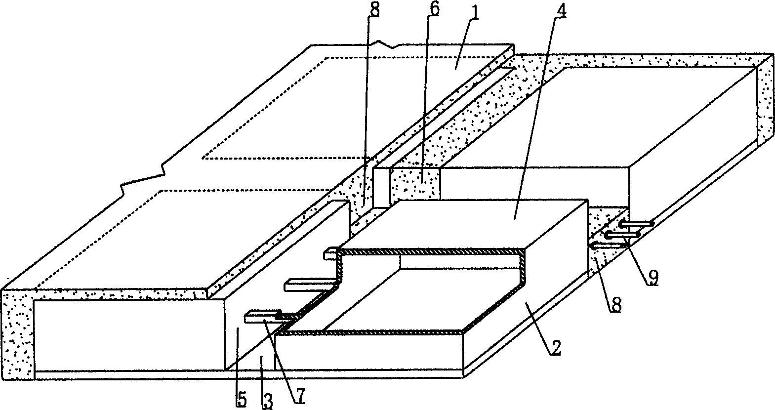 Steel concrete hollow plate