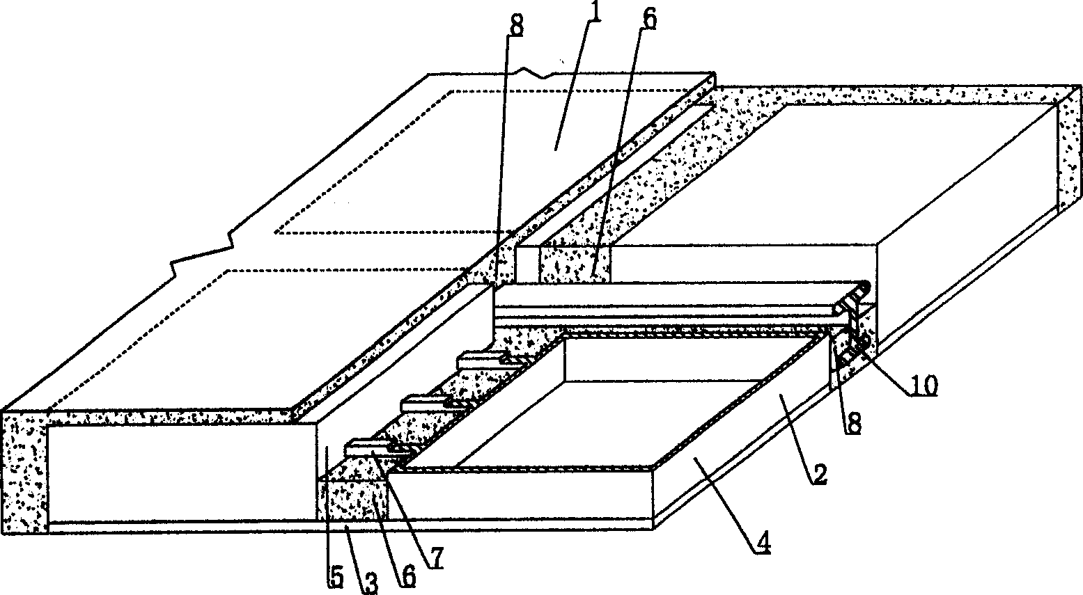 Steel concrete hollow plate