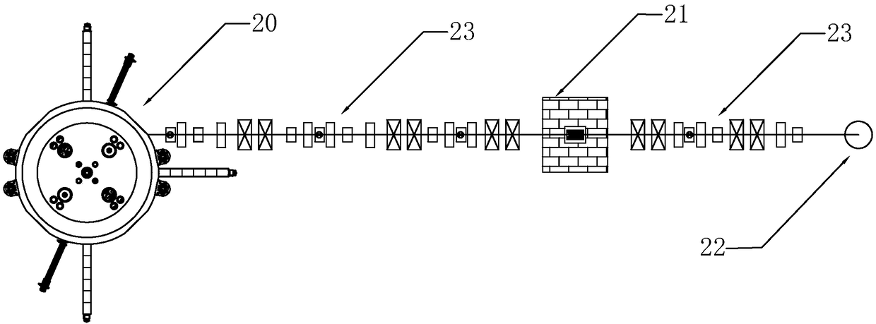 High intensity proton cyclotron beam commissioning apparatus and beam commissioning method