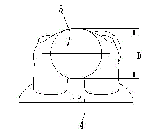 Gas passage and combustion chamber structure of three-valve engine