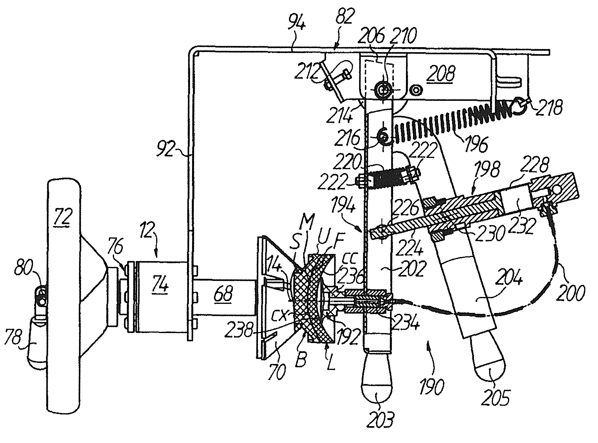 Device for deblocking optical workpieces, in particular eyeglass lenses