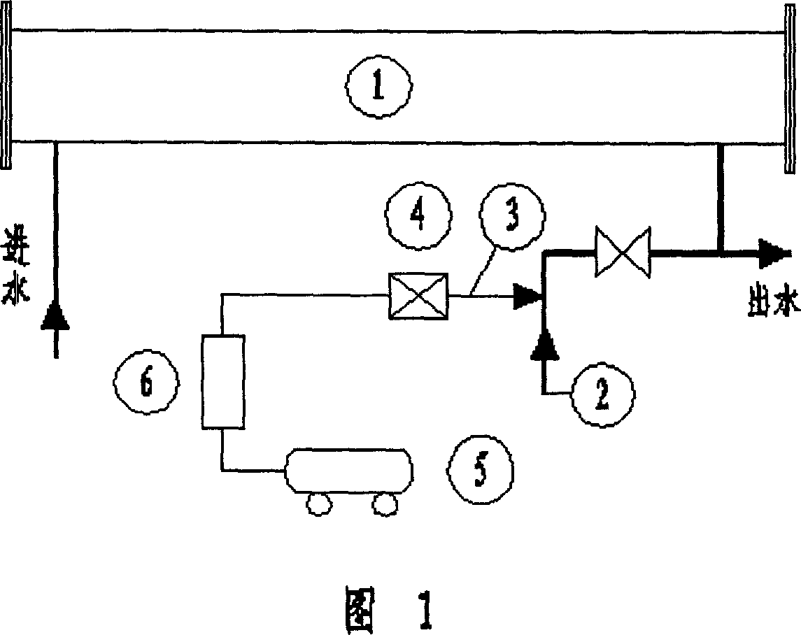 Membrane cleaning device and method in membrane separating technology and its application