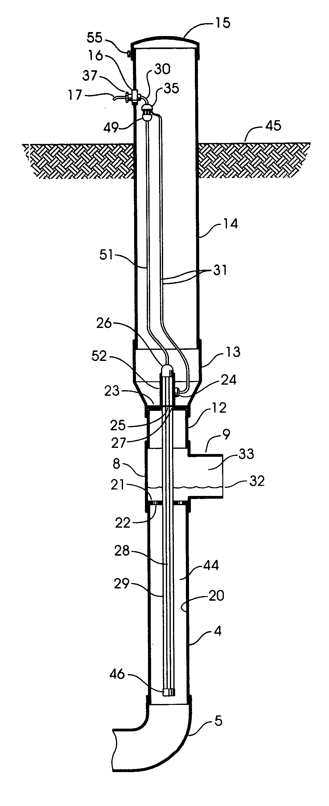 UV wastewater treatment device