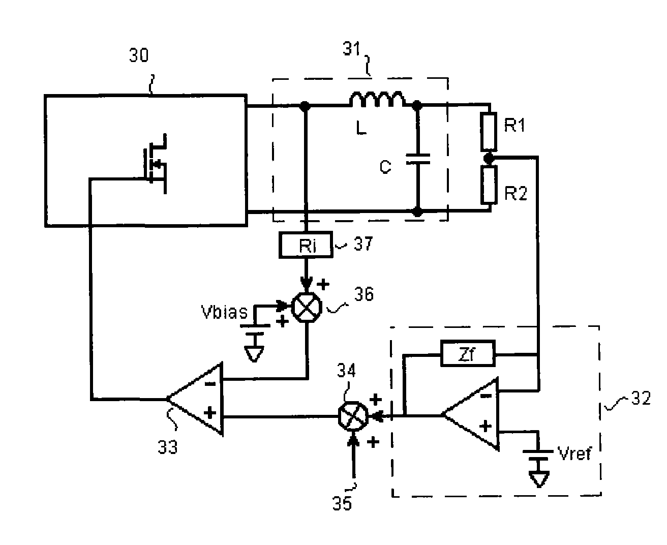 Two-sided modulation type pulse width modulation controller and method thereof