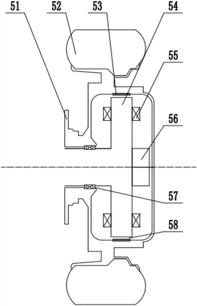 Vehicle hydraulic and hub motor combined braking energy recycling system